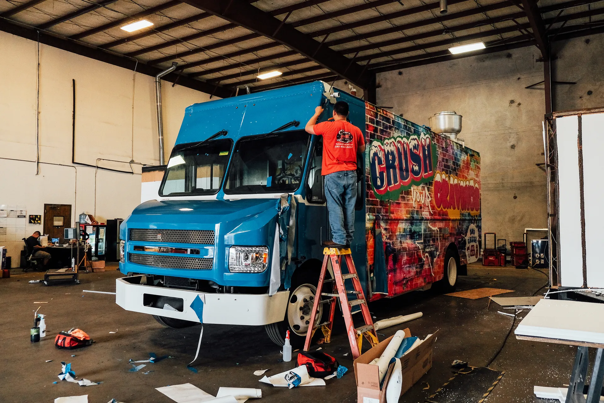 Food truck conversion project at Trailer King Builders